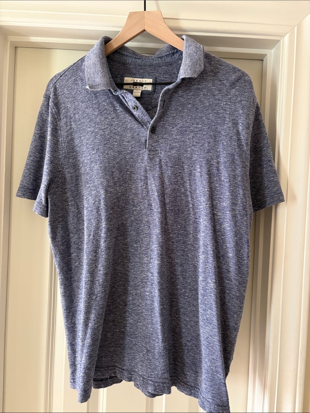 Joseph Abboud Heather Navy Polo Shirt